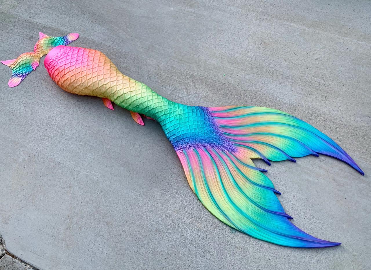 Silicone mermaid tails
