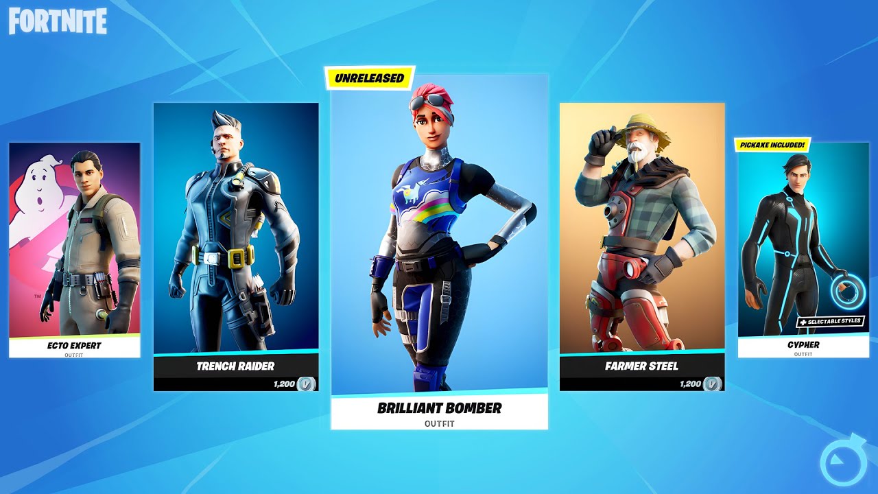 Fortnite used most skins